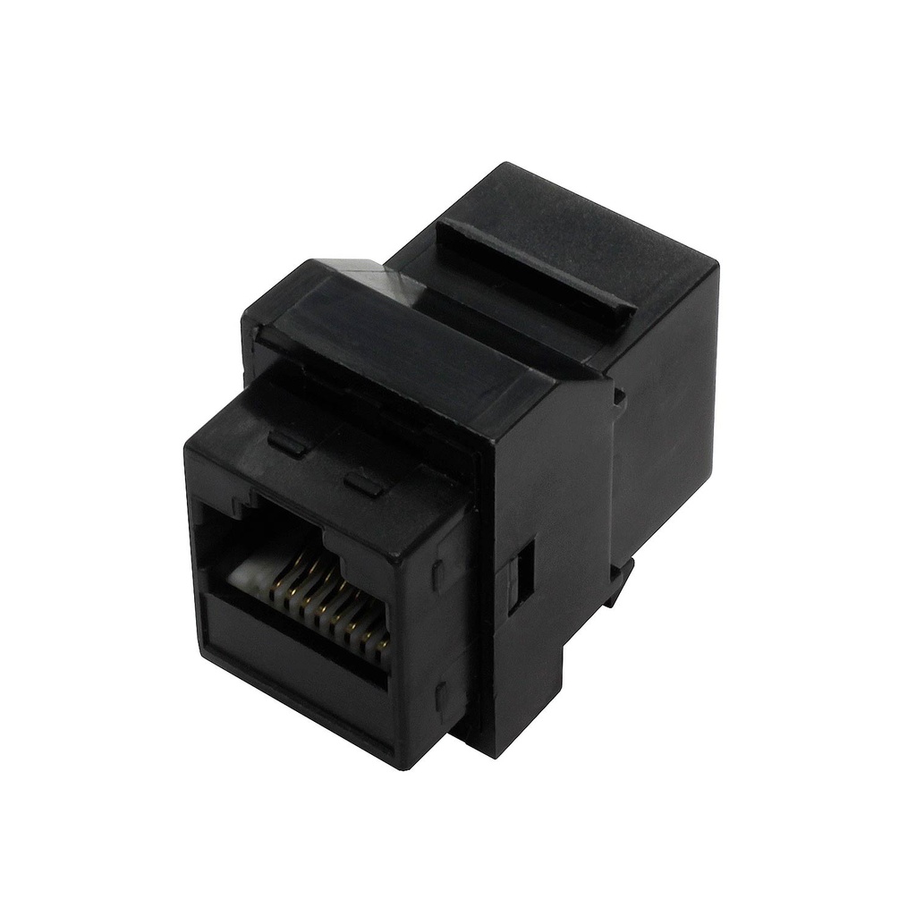 RJ45 CAT6 F/F COUPLER BLACK KEYSTONE JACK | Lin Haw International